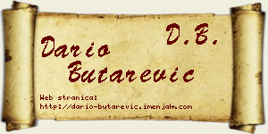 Dario Butarević vizit kartica